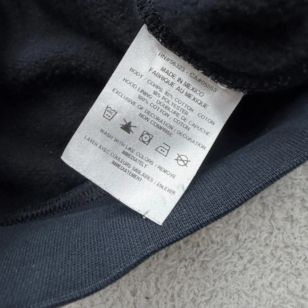 Nike Mens Hoodie Black Fleece Pullover Spellout Logo Swoosh Medium